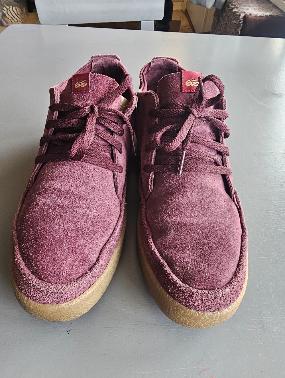 Mens Nike 6.0 RZ01 Low Premium Dz 8 Team Red Maroon Suede Color Way. Rare !!